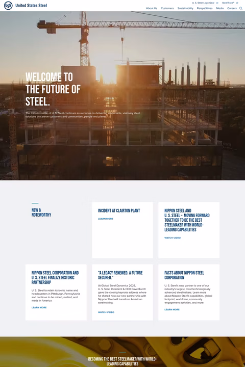 U-S-Steel Homepage 1440px