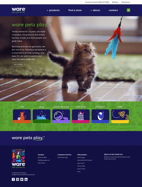 Ware-Manufacturing Homepage 1440px