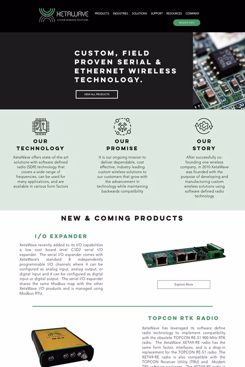 Xetawave Homepage 1440px
