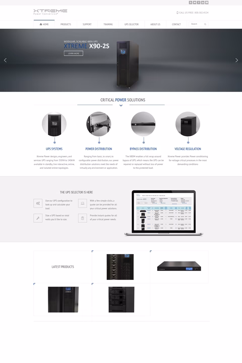 Xtreme-Power-Conversion Homepage 1440px