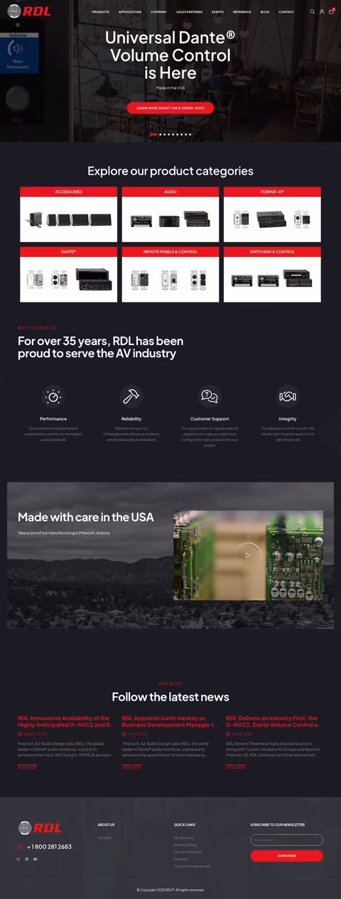 Radio-Design-Labs Homepage 1440px