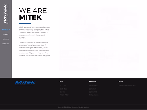 Mitek-Corporation Homepage 1440px
