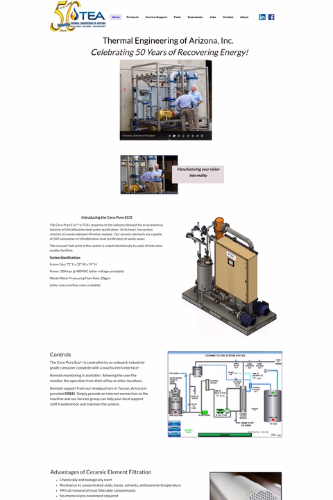 Thermal-Engineering-Of-Arizona Homepage 1440px