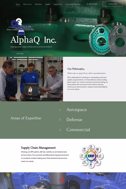 Alpha-Q Homepage 1440px
