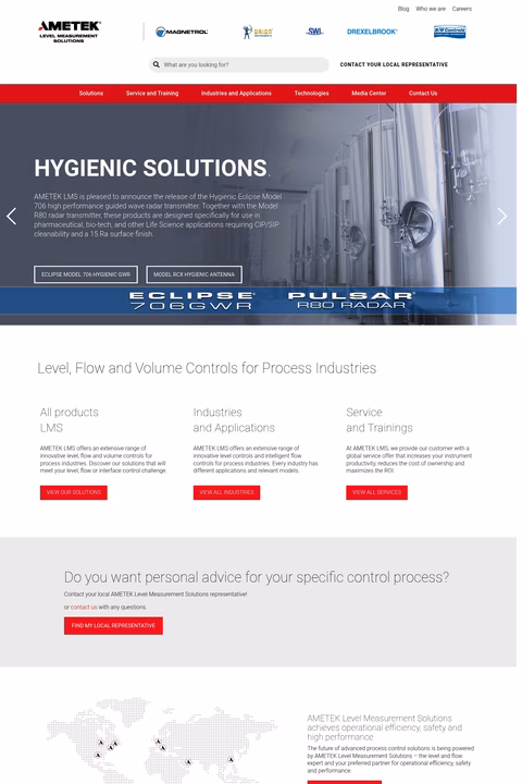 Ametek-Level-Measurement-Solutions Homepage 1440px