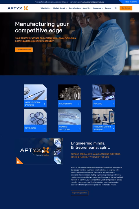 Aptyx Homepage 1440px