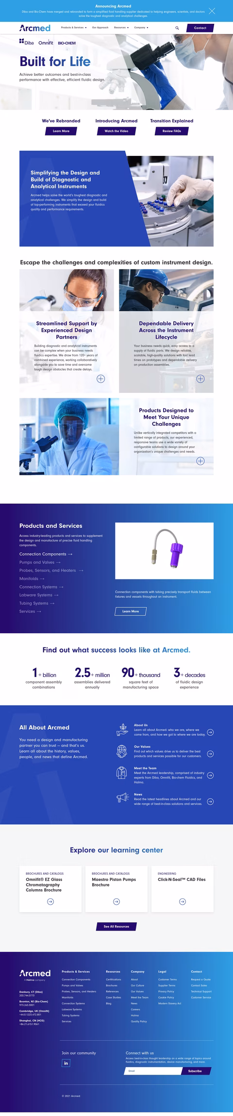 Arcmed Homepage 1440px