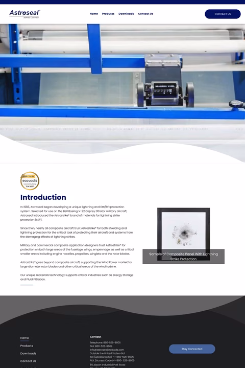 Astroseal-Products-Manufacturing Homepage 1440px