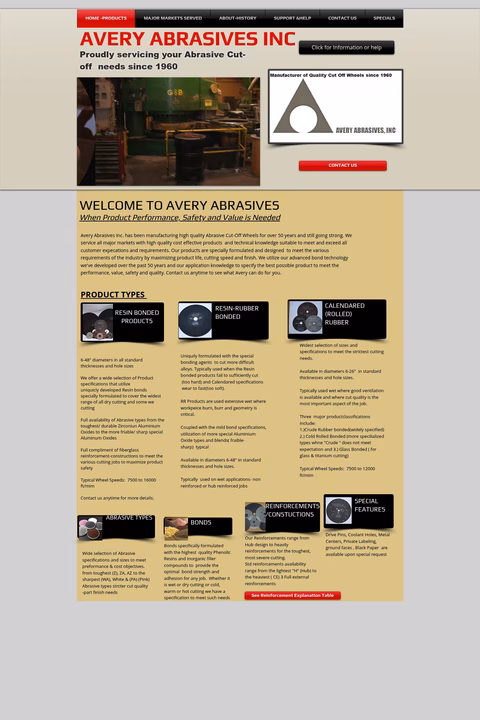 Avery-Abrasives Homepage 1440px