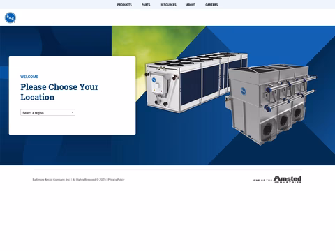 Baltimore-Aircoil-Company Homepage 1440px