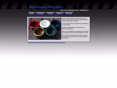 Beckson-Manufacturing Homepage 1440px
