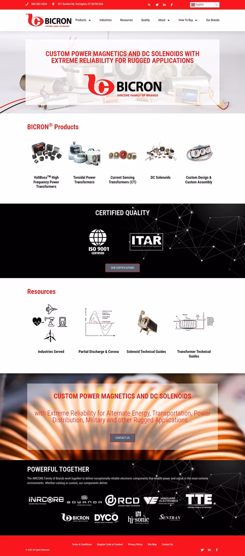 Bicron-Electronics Homepage 1440px