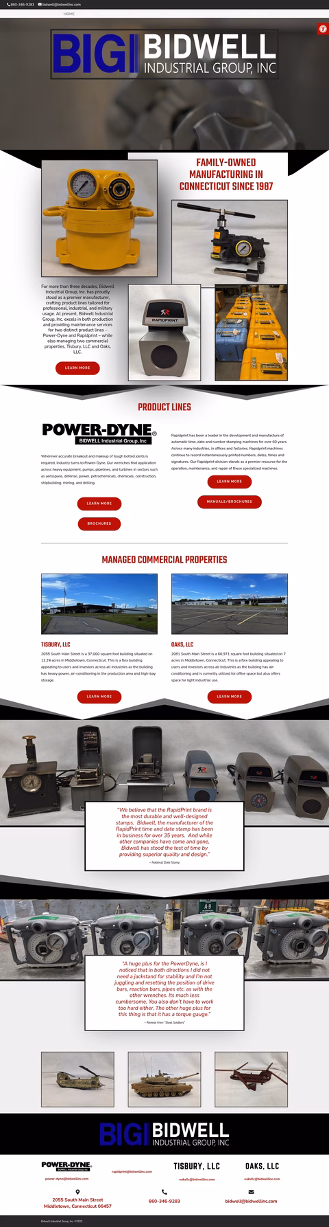 Bidwell-Industrial-Group Homepage 1440px