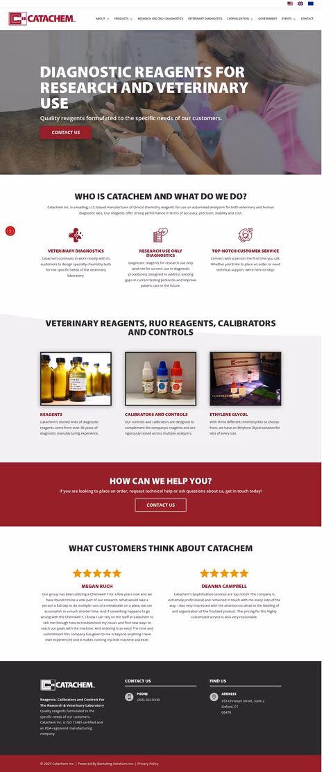 Catachem Homepage 1440px