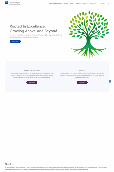 Coopersurgical Homepage 1440px