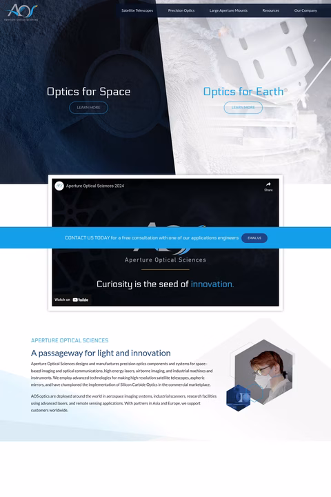 Aperture-Optical-Sciences Homepage 1440px