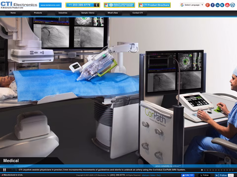 Cti-Electronics Homepage 1440px