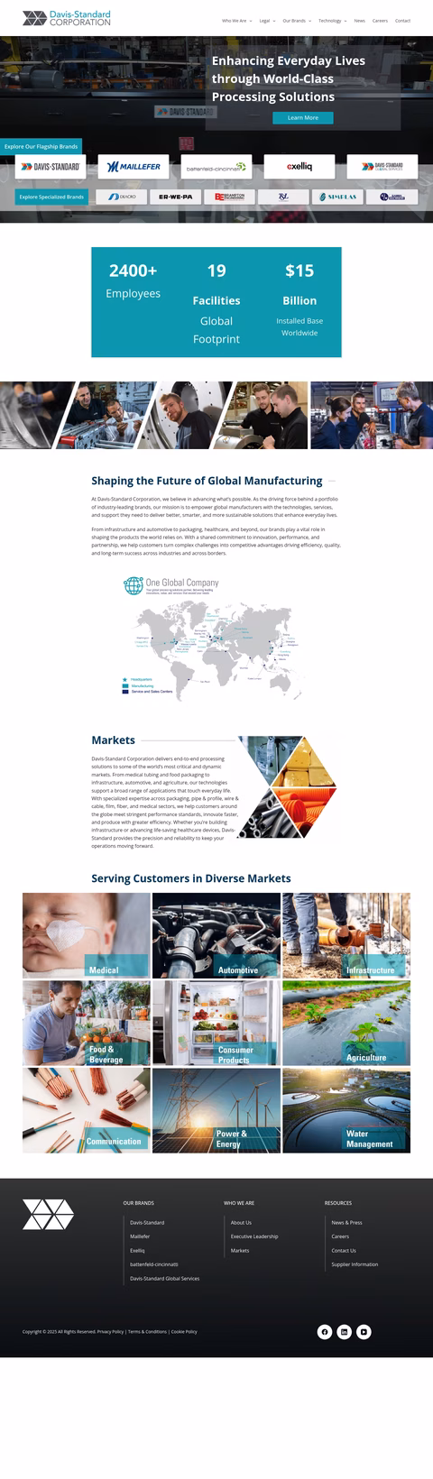 Davis-Standard Homepage 1440px