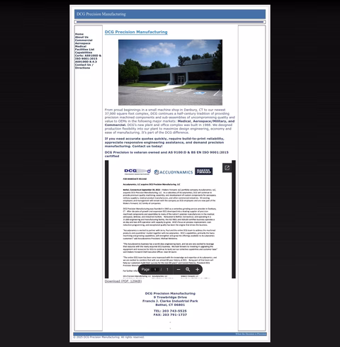 Dcg-Precision-Manufacturing Homepage 1440px