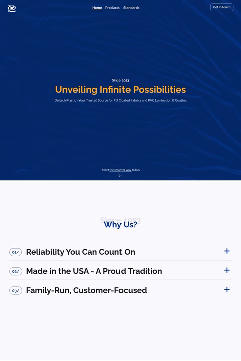 Deitsch-Plastic Homepage 1440px