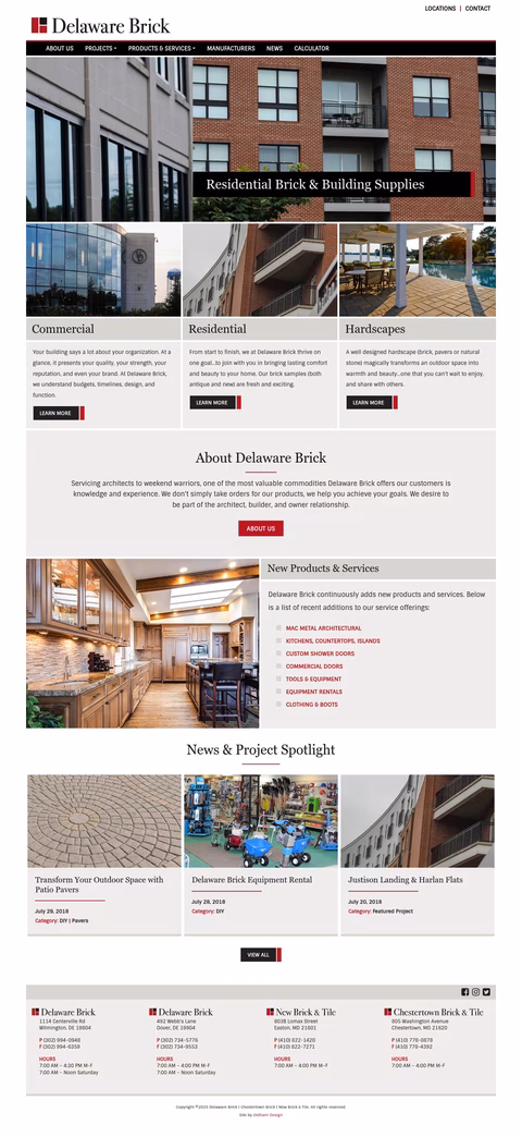 Delaware-Brick-Company Homepage 1440px