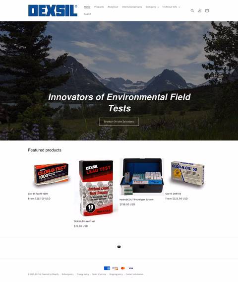 Dexsil-Corporation Homepage 1440px