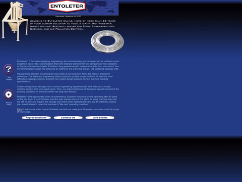 Entoleter Homepage 1440px