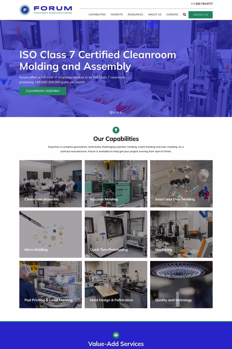 Forum-Plastics Homepage 1440px