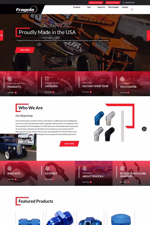 Fragola-Performance-Systems Homepage 1440px