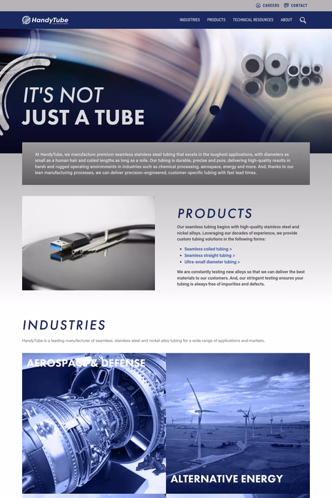 Handytube Homepage 1440px
