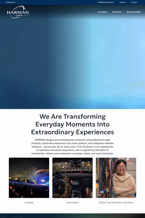 Harman-International Homepage 1440px
