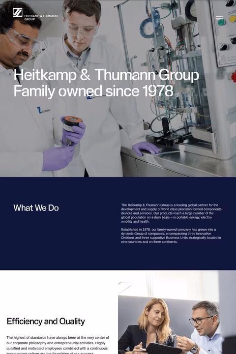 Heitkamp-Thumann-Group Homepage 1440px