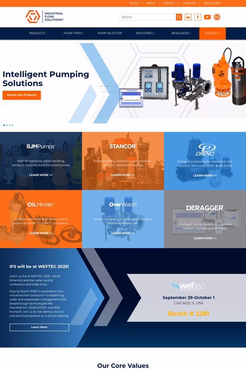 Industrial-Flow-Solutions Homepage 1440px