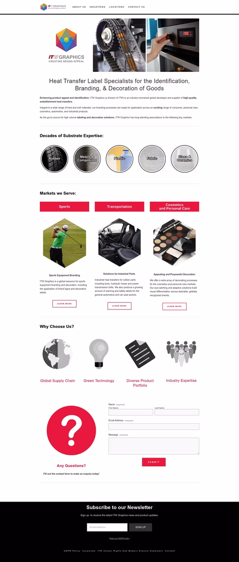 Itw-Graphics Homepage 1440px