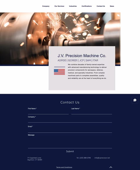 J-V-Precision-Machine-Company Homepage 1440px