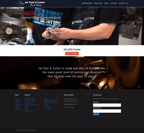 Jet-Tool-Cutter-Manufacturing Homepage 1440px