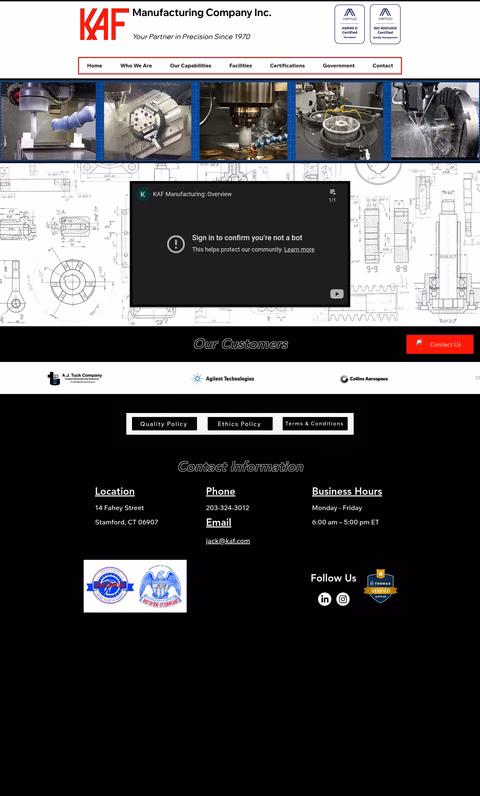 Kaf-Manufacturing Homepage 1440px