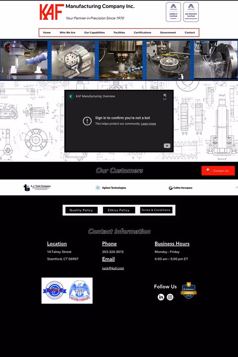 Kaf-Manufacturing Homepage 1440px