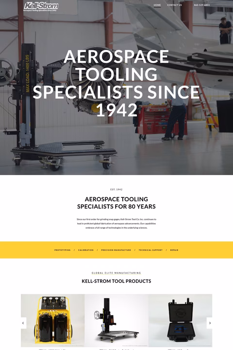 Kell-Strom-Tool-Company Homepage 1440px