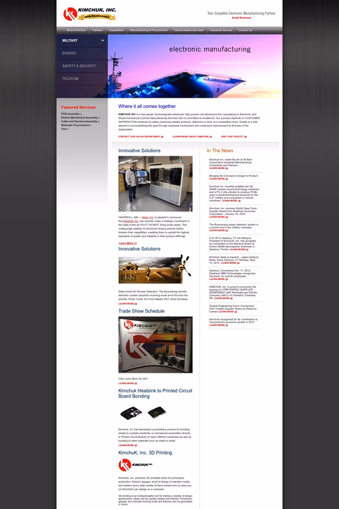 Kimchuk-Inc Homepage 1440px