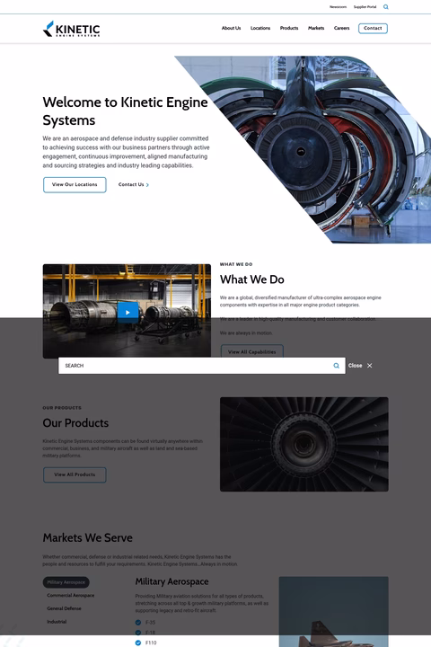 Kinetic-Engine-Systems Homepage 1440px