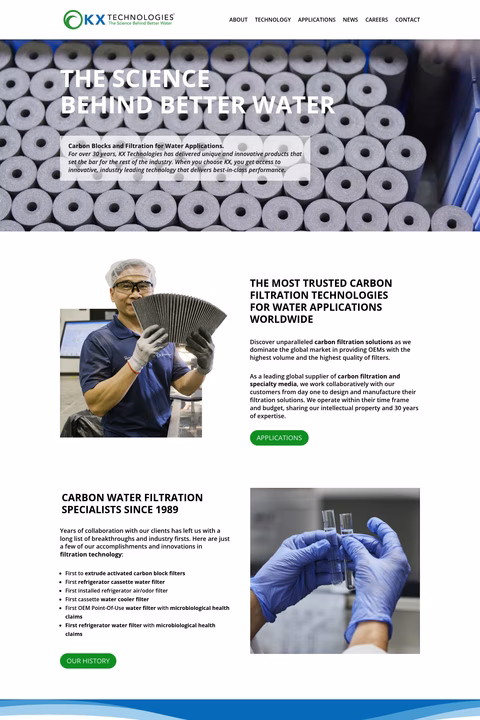 Kx-Technologies Homepage 1440px