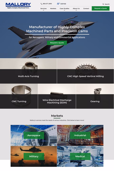 Mallory-Industries Homepage 1440px