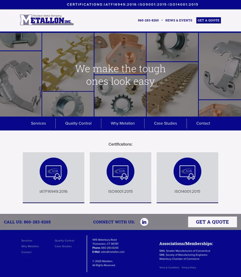 Metallon Homepage 1440px