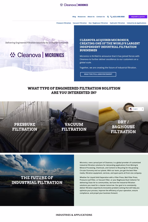 Micronics Homepage 1440px