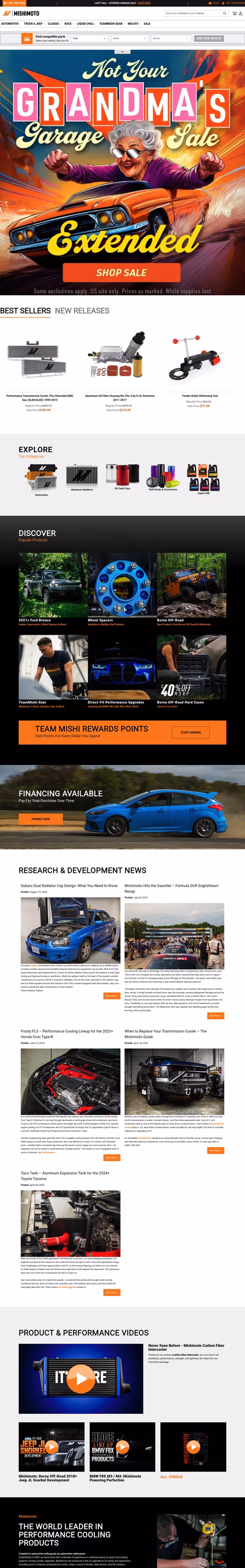 Mishimoto Homepage 1440px