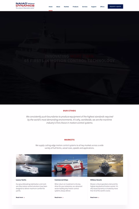 Naiad-Dynamics Homepage 1440px