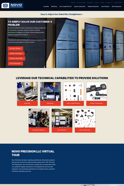 Novo-Precision Homepage 1440px