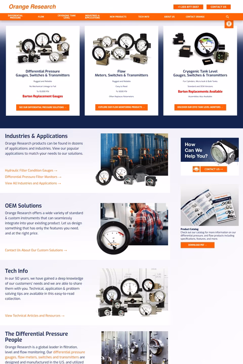 Orange-Research Homepage 1440px