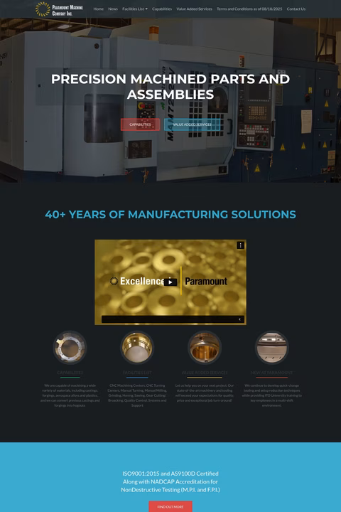 Paramount-Machine-Company Homepage 1440px